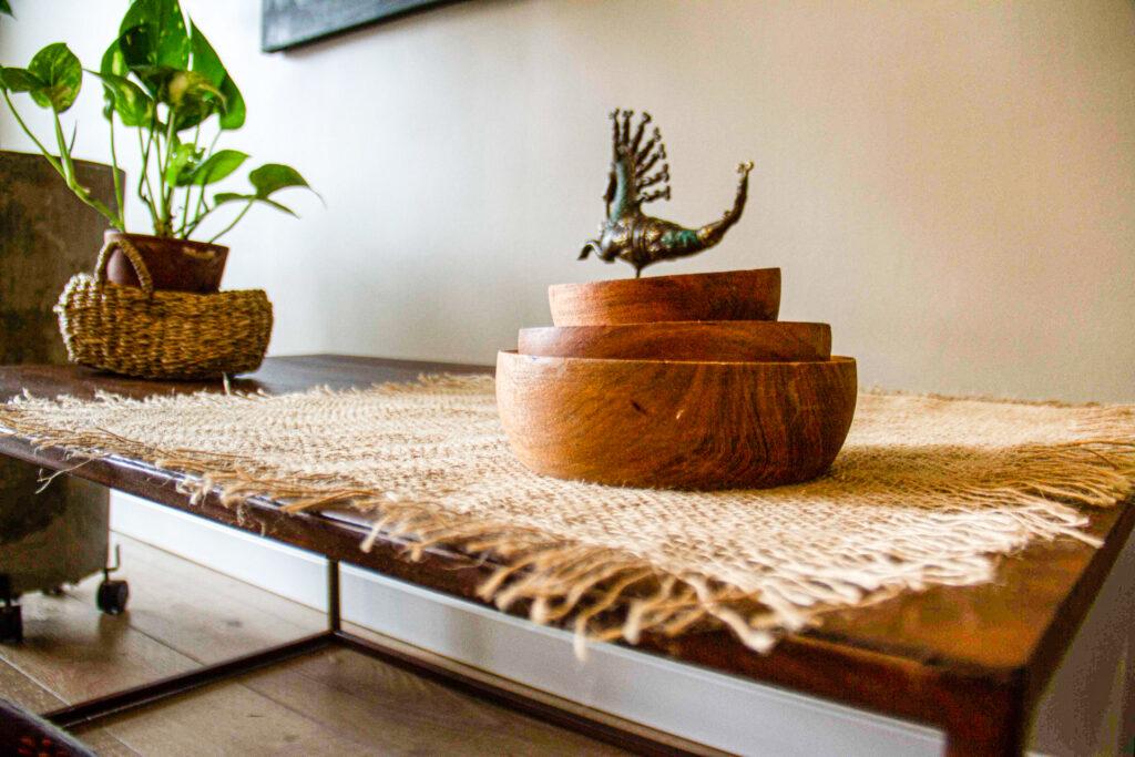 cuencos de algarrobo