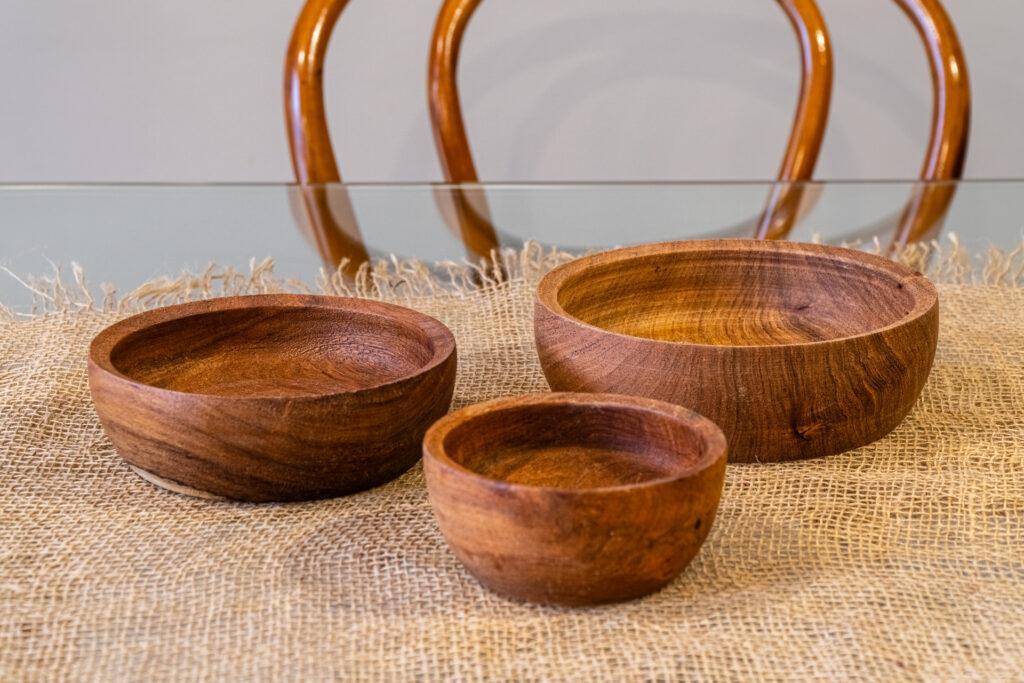 Set de Cuencos de algarrobo - Imagen 2
