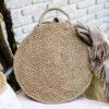 cartera redonda fibra natural