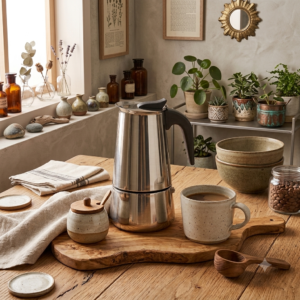 Cafetera Tipo Italiana Hudson 9 Tazas Acero Inoxidable