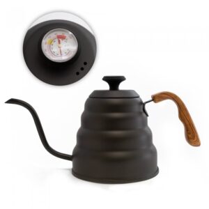 Pava Barista p/ Cafe Acero Black + Termómetro 1.2L