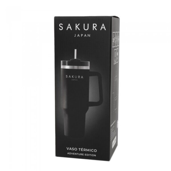 Vaso  Térmico Sakura  Adventure Negro 1.18 L - Imagen 2